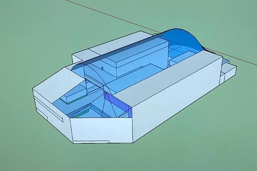 sketch up gebouw praedinius 2 bijgesneden