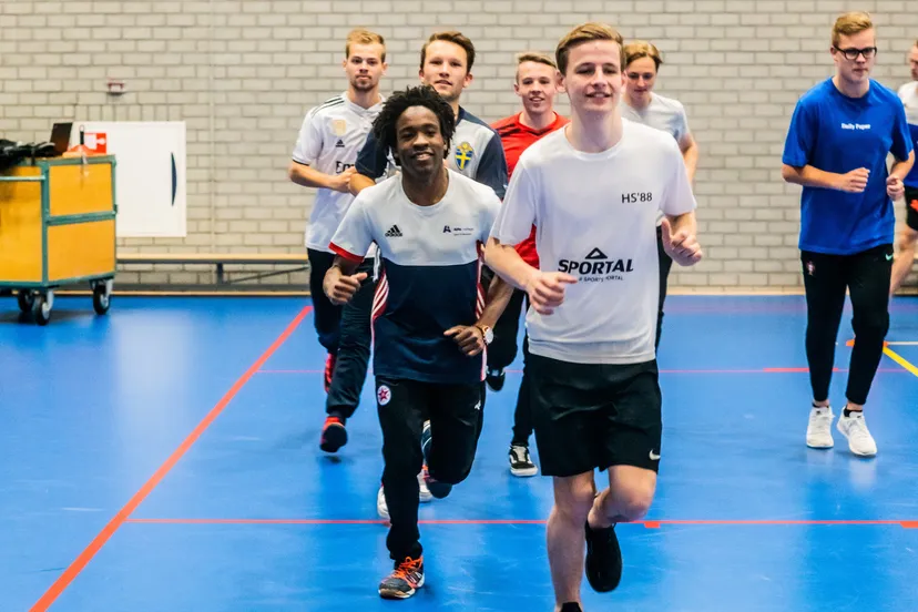 studenten alfa college aan het sporten 1