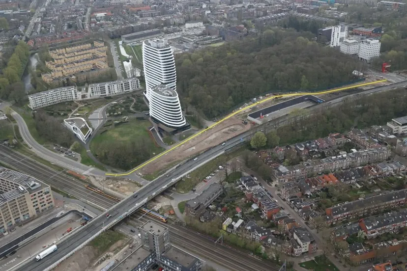 tijdelijke weg kempkensberg luchtfoto aanpak ring zuid
