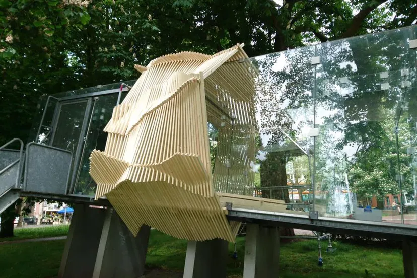 tschumipaviljoen thuis in stad