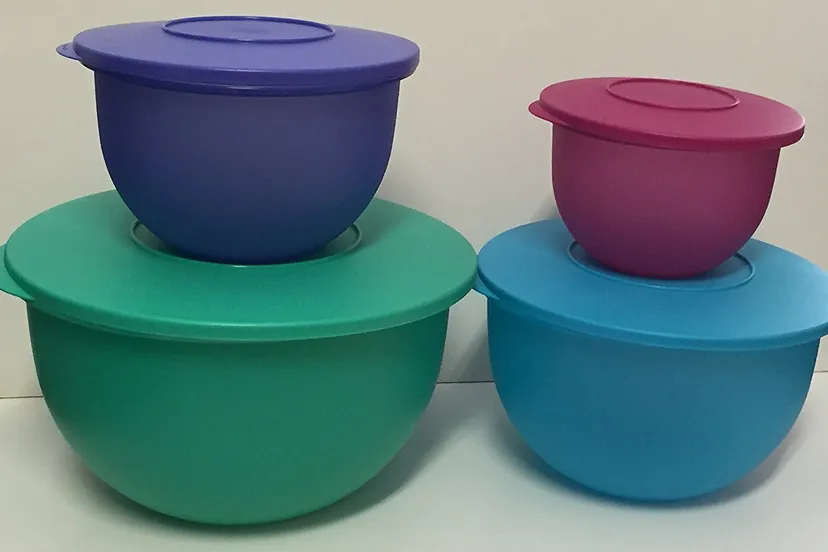 tupperware impressions mixing serving storage bowls 4pc set 2016 colors new