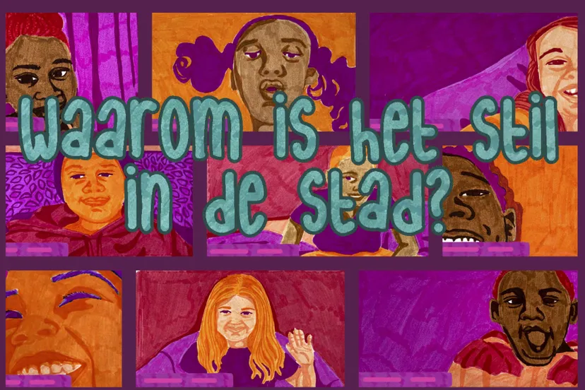 urban myth de krakeling stip waarom is het stil in de stad beeld alleen titel hedy tijn 1klein