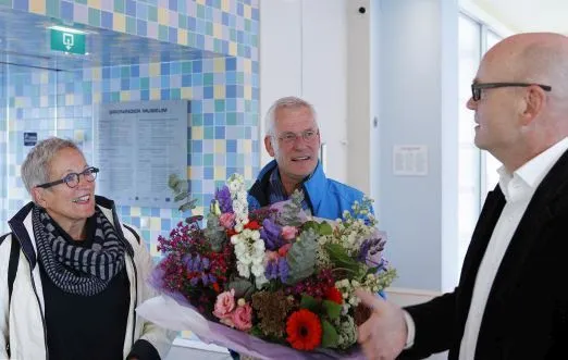 van links naar rechts zwanette tutert haar man en museumdirecteur andreas blhm foto marten de leeuw