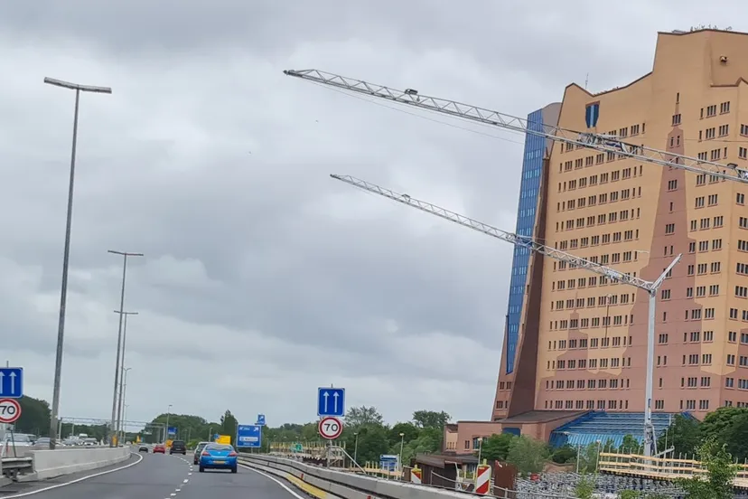 verkeer richting drachten op ringweg gasunie