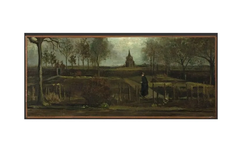 vincent van gogh lentetuin de pastorietuin te nuenen in het voorjaar 1884 foto marten de leeuw