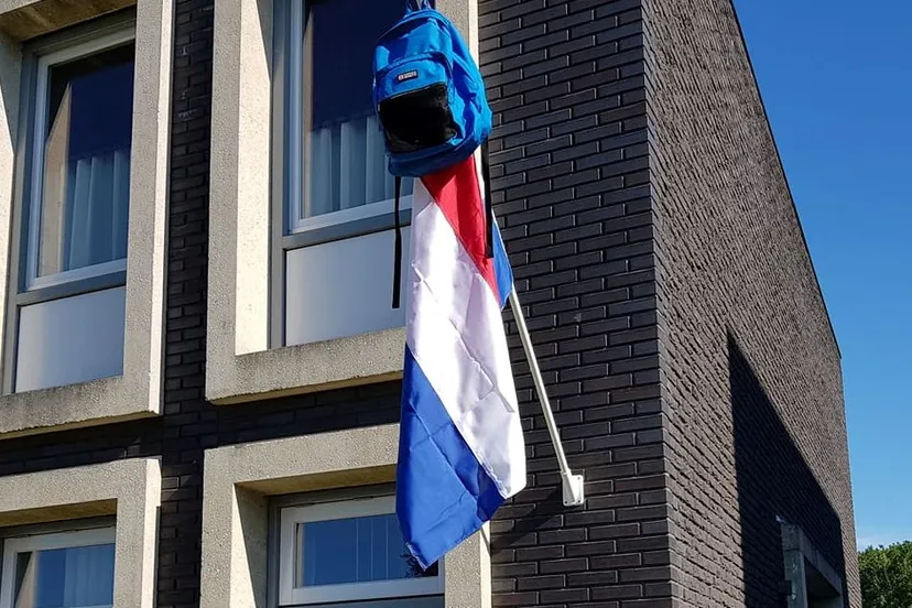 vlag geslaagd de redactie scholieren diploma