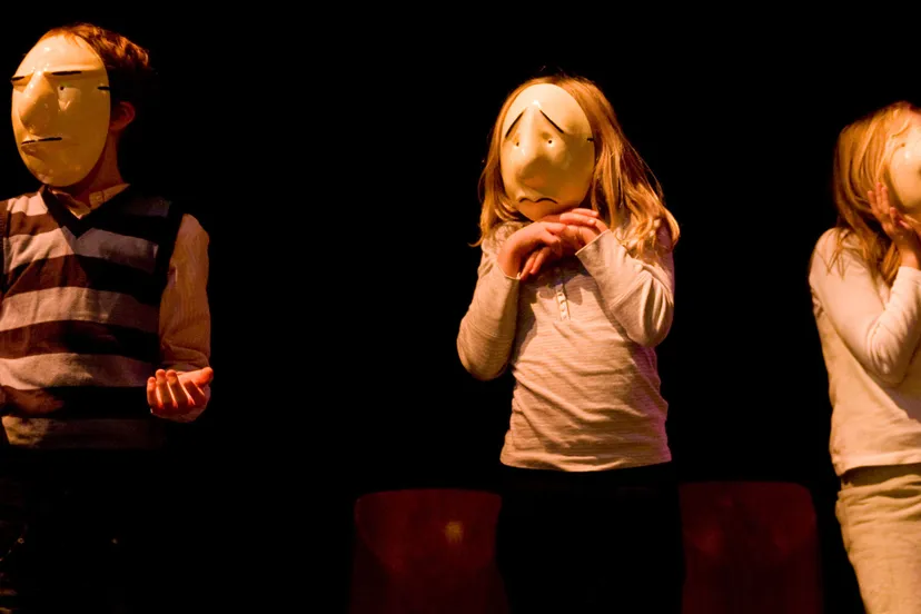 vrijdag persfoto weekendworkshop maskertheater