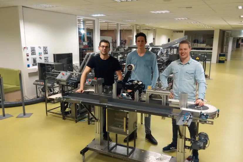 winnende machine klaas dijkstra techniekprijs met de drie winnaars