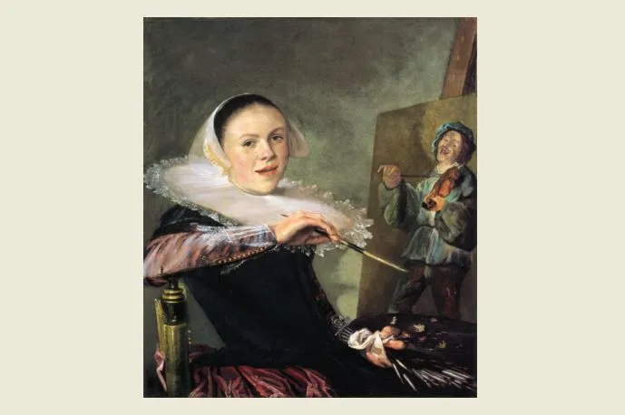 zelfportret van judith leyster uit 1630 knipsel
