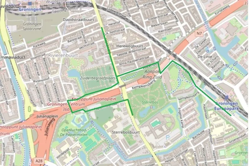 20241011 omleidingfietsers duo waterloolaan