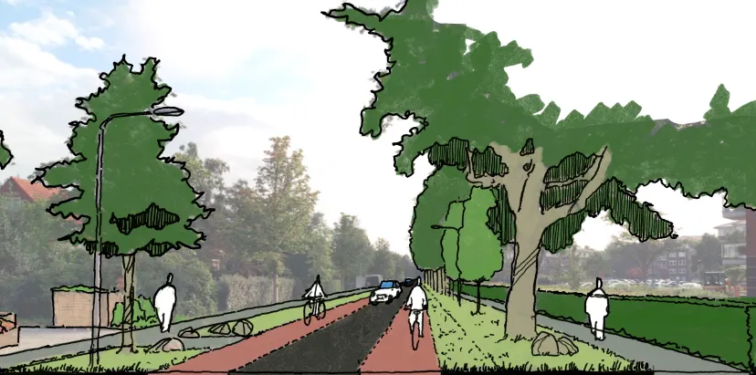 fietsstrook dilgtweg west