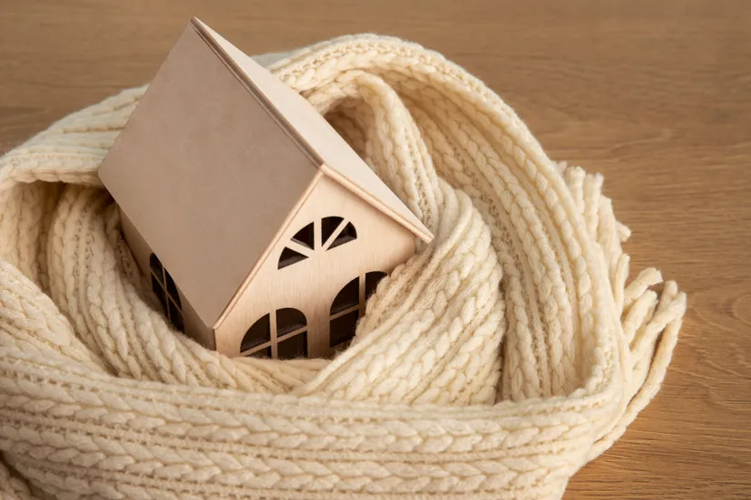 cozy house concept with wooden toy house