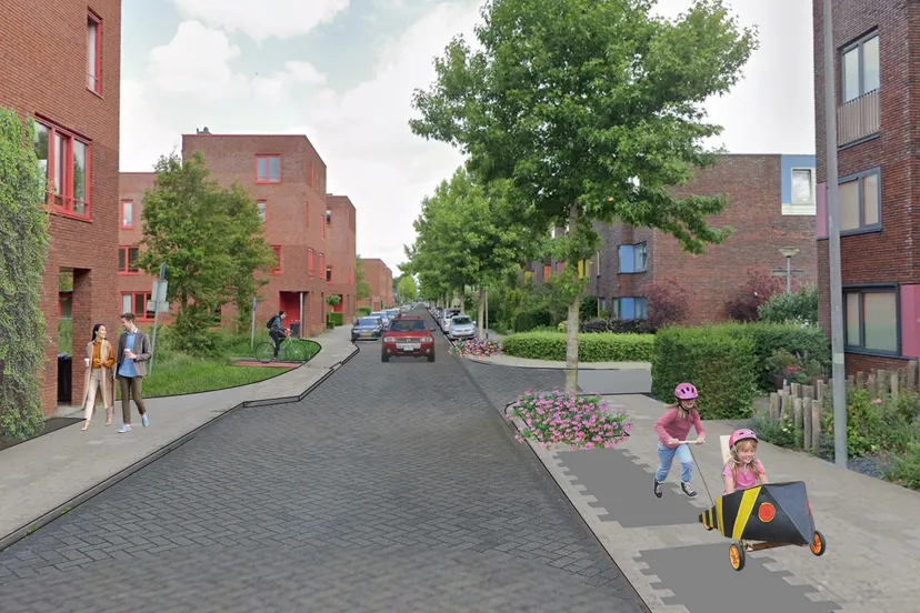 impressie ter hoogte van zuiderkruislaan