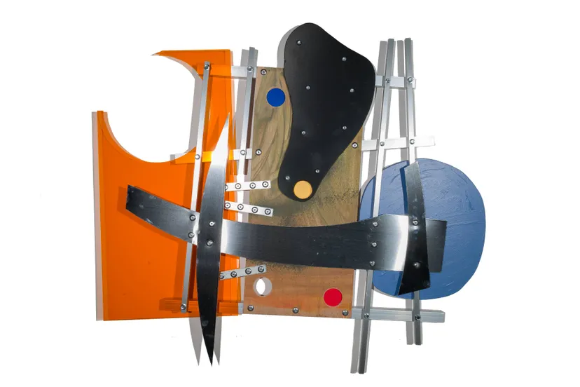 in store melody spuitverf acryl pvc hardschuim plexiglas op aluminium 75 x 65 cm 2024