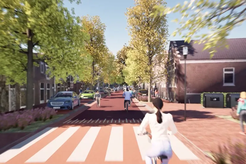 Fietsstraat Kerklaan Groningen