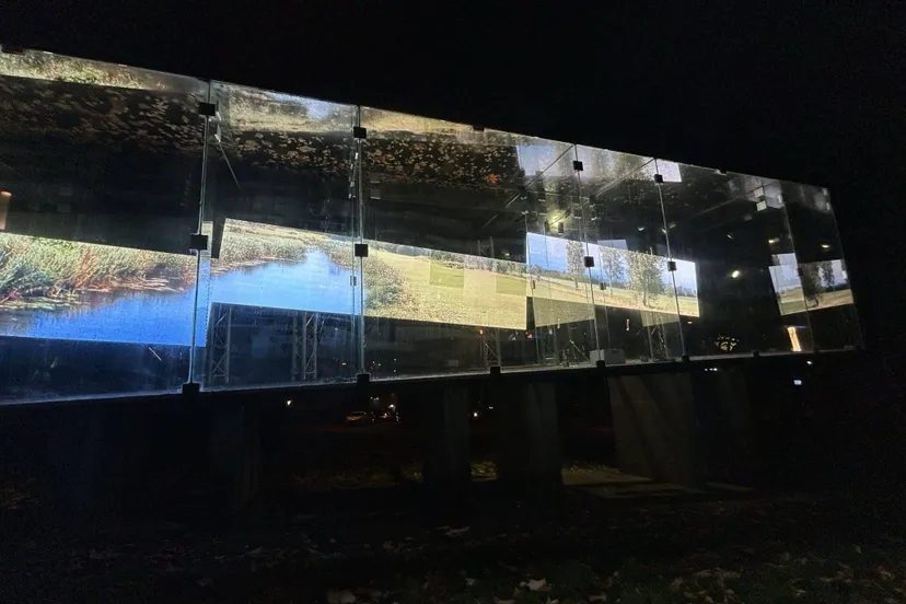 Shifting Ground in het Tschumipaviljoen - foto Nina van Tuikwerd