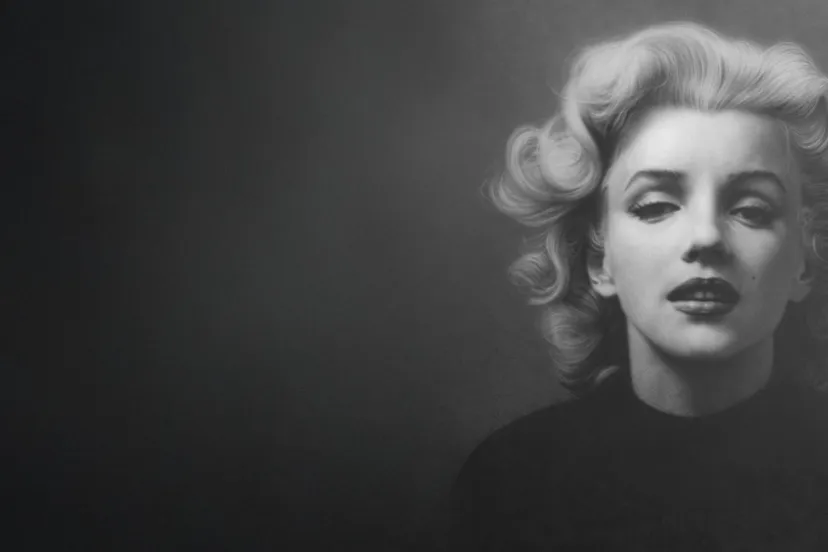 Marilyn Monroe © Alexander Timofeev, Ted Stampfer Collection (liggend zwart-wit)