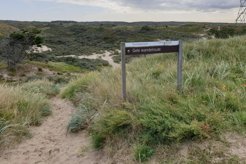 gele route door noordduinen
