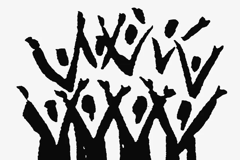 gospel choir drawing