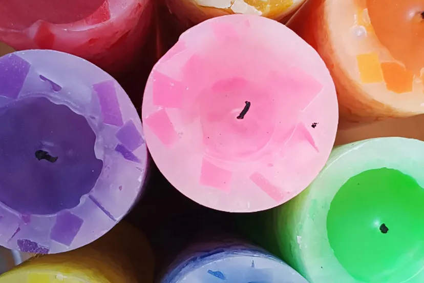 kaarsjes regenboogviering kopieren