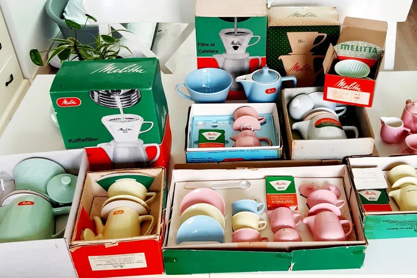 melitta servies in de originele doos verzameling van caroline dalman