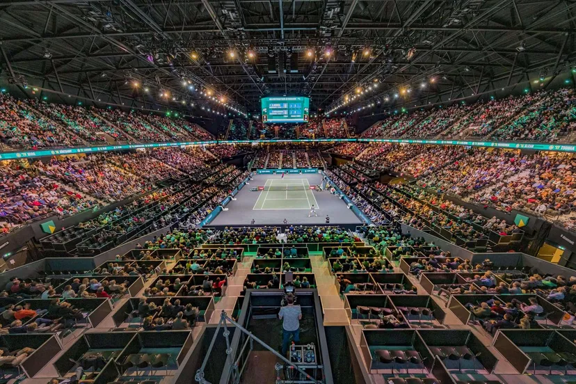 abn amro open foto van arena voor een wedstrijd