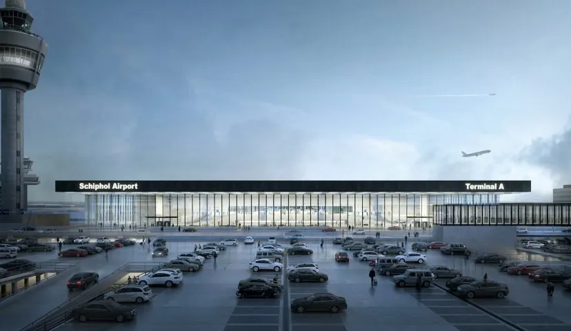 amsterdam airport schiphol terminal kaan architecten filippo bolognese dezeen hero 852x480