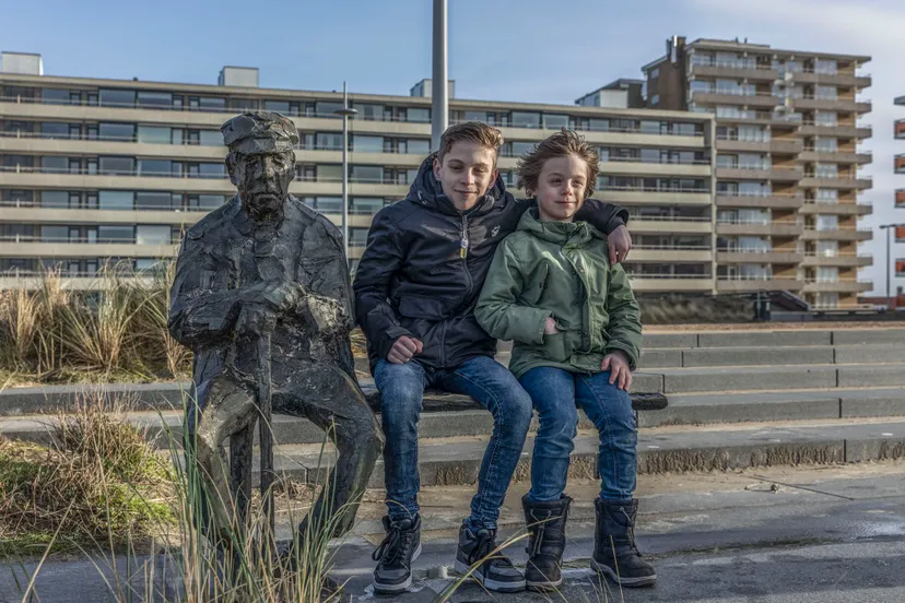 kleinkinderen met beeld