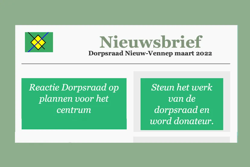 nieuwsbrief dorpsraad nw vennep