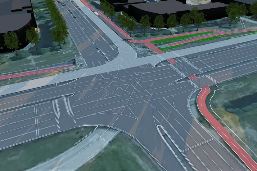 start werkzaamheden kruising fokkerweg 20200810 hovasz