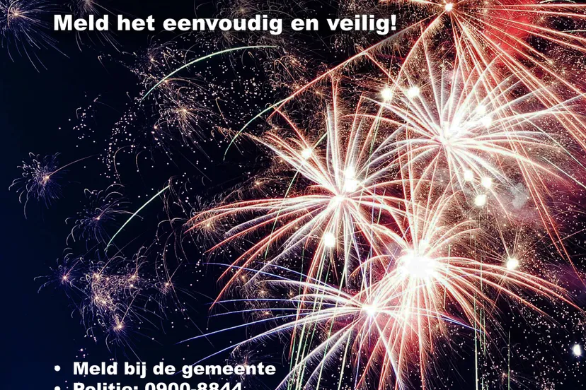 Meld overlast door vuurwerk