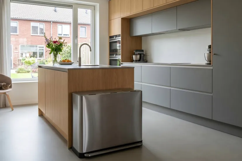 Prullenbak in keuken