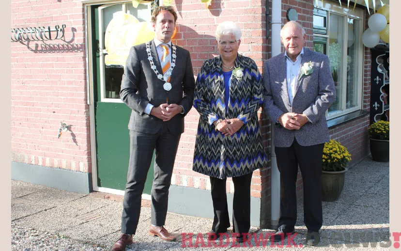 afgelopen vierden de familie van den brink van de tabaksweg hun 60 jarig huwelijk
