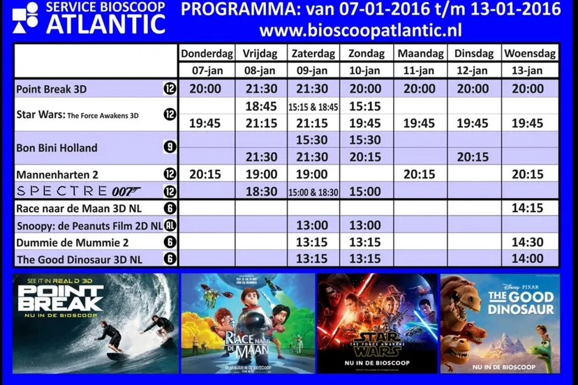 agenda atlantic 7 januari