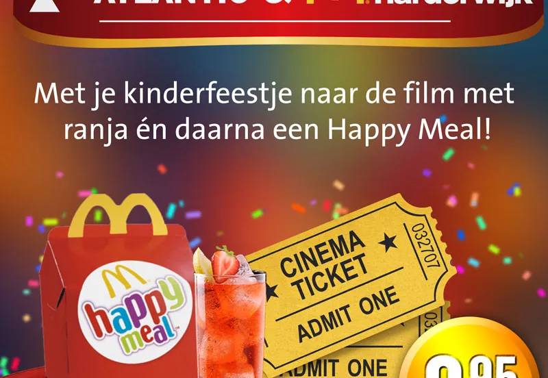 atlantic filmkaartjes kidsparty mcdonalds