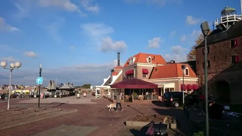 boulevard vischpoort zijkant wandelroute gemeente harderwijk