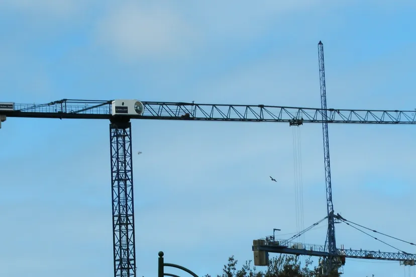 construction site crane