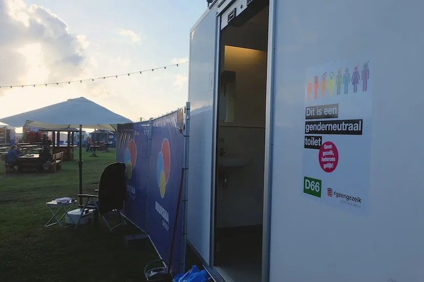 d66 genderneutraal toilet aaltjesdagen klein