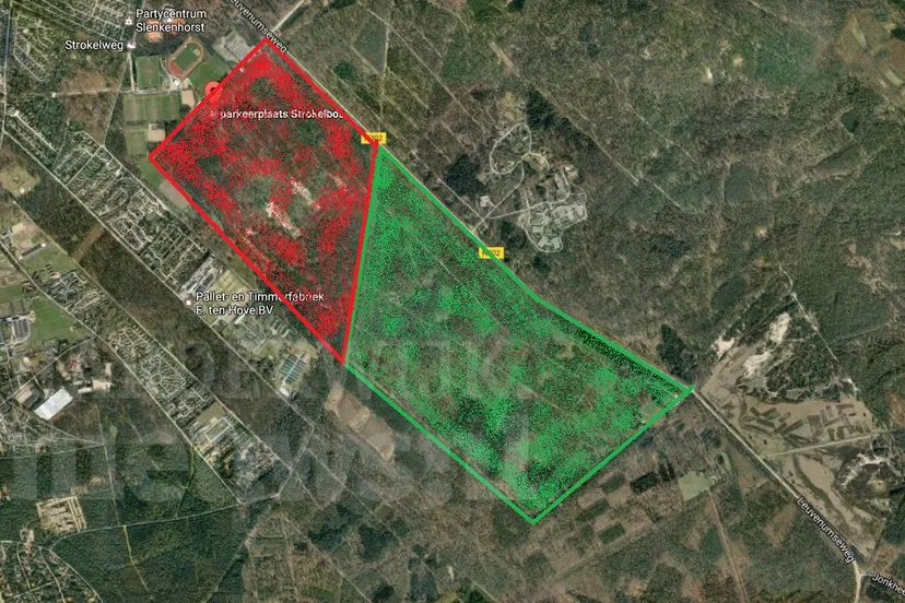 hondenbos strokelbos losloopgebied watermerk