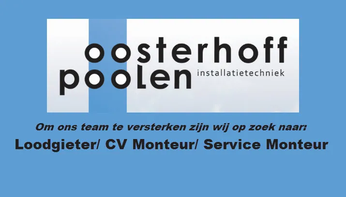 oosterhoff poolen vacature loodgieter eigen foto