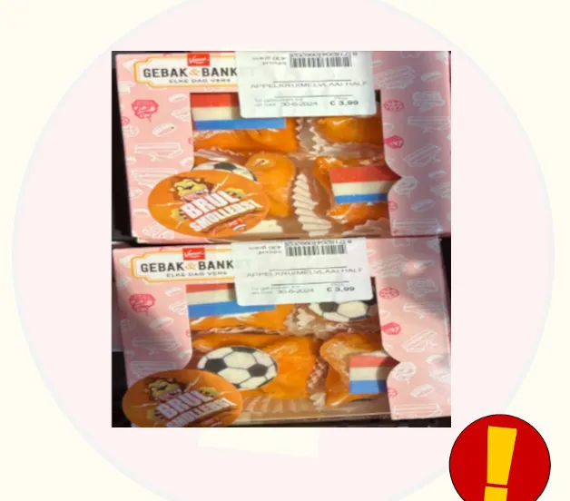 recall vomar oranje kasteeltjes gebak productfoto