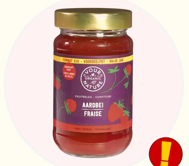 recall your organic nature aardbeien fruitspread productfoto