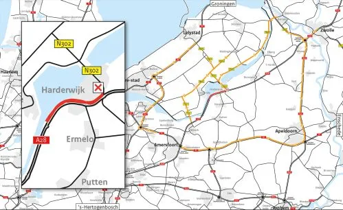 web 4 3 rws afsluiting omleidingen a28