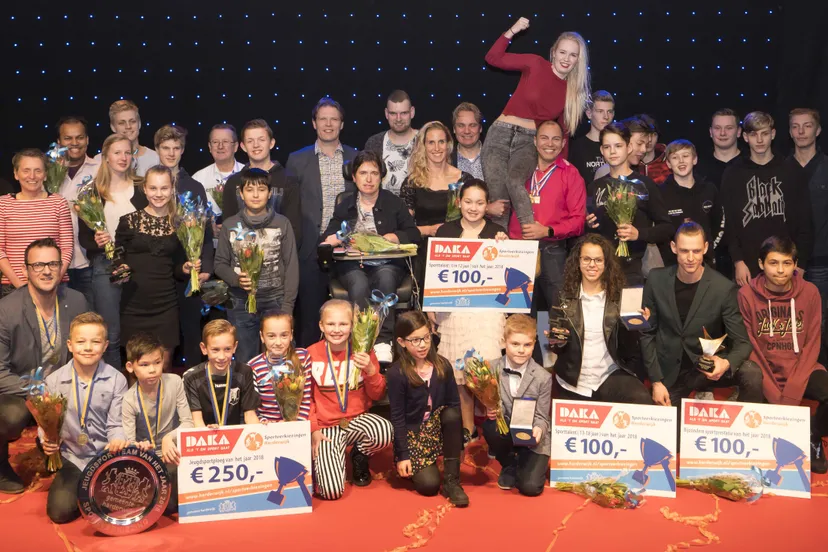 winnaars en gehuldigden sportverkiezingen 2018 gemeente harderwijk