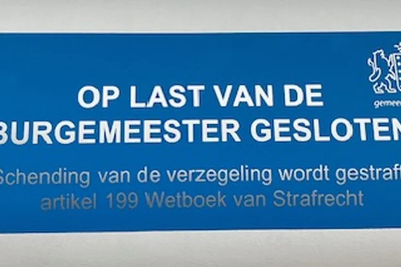Foto woningzegel na sluiting