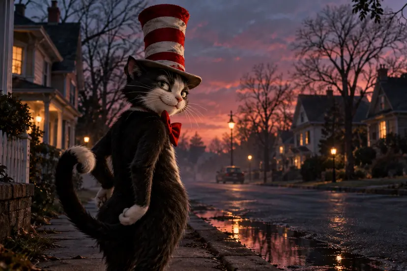 cat in tha hat illustratie
