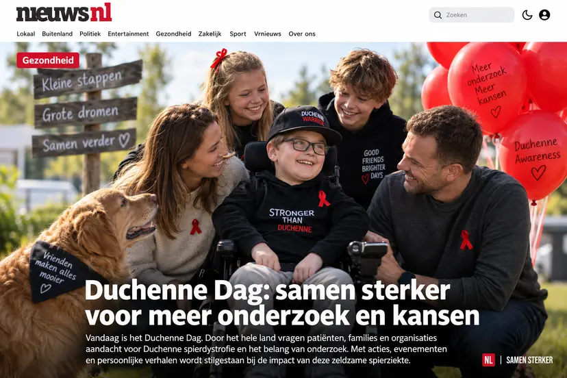 duchenne dag ter illustratie