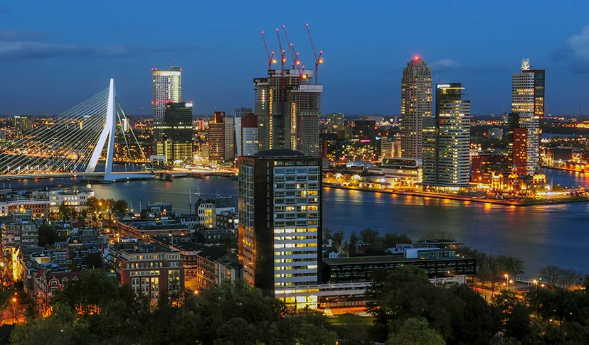 erasmusbrug seen from euromast small
