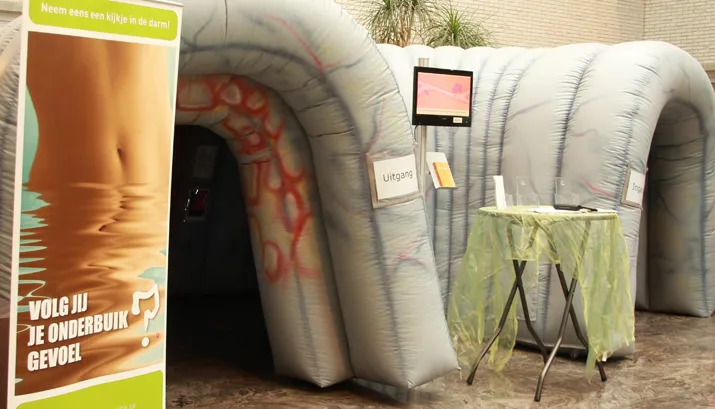 foto opblaasbare darm banner