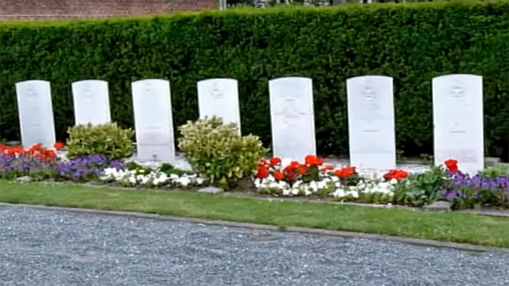 oorlogsvliegers graven